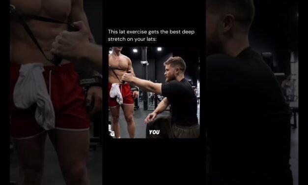 These cross body lat pull arounds are the best movement for getting a deep stretch on the lats!