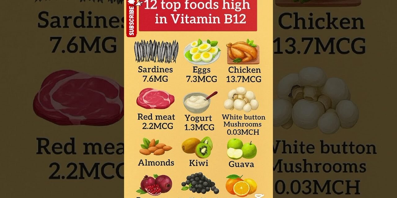 12 Top Foods High in Vitamin B12 | Boost Energy, Brain & Immunity Naturally