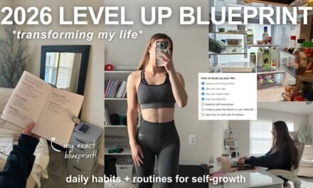 how to LEVEL UP for 2026: *productive vlog* my healthy habits + routine, self care, & wellness days