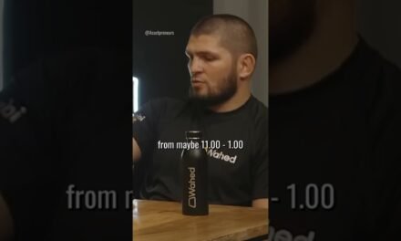 "My secret for recovery" | Khabib Nurmagomedov