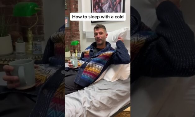How to sleep with a cold