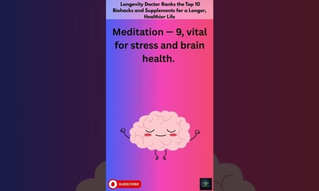 Longevity Doctor Ranks the Top 10 Biohacks and Supplements for a Longer, Healthier Life #shorts