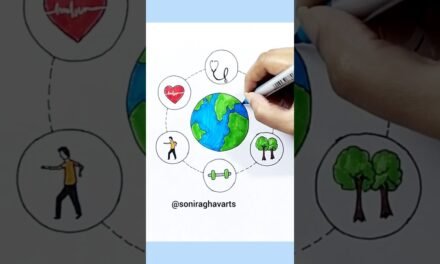 World health day drawing | World health day poster #worldhealthday #drawing #art #shorts #ytshorts