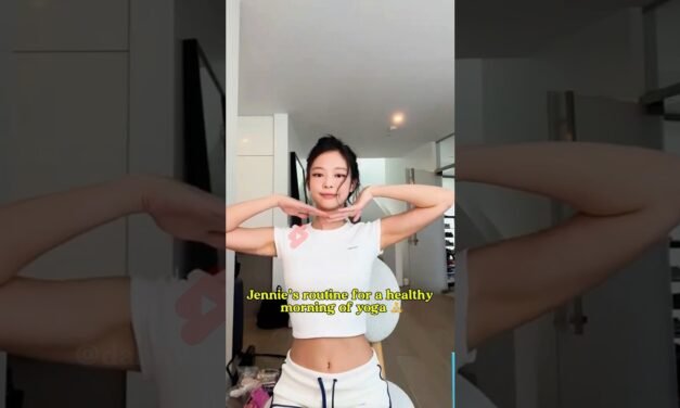 Jennie's routine for a healthy morning of yoga #jennie #blackpink