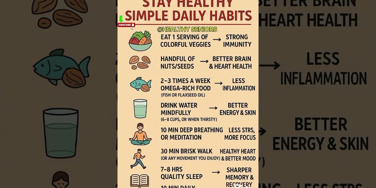 7 Simple Daily Habits to Stay Healthy | Easy Wellness Tips for Mind & Body
