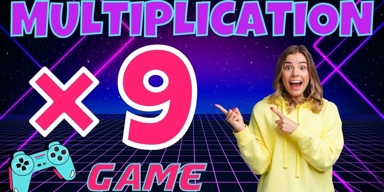 9X MULTIPLICATION GAME! BRAIN BREAK EXERCISE, MOVEMENT ACTIVITY. MATH GAME. TIMES TABLES for kids