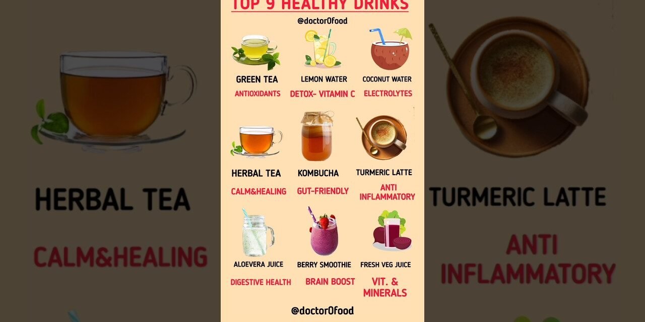Healthy Drinks for Everyday Health | Boost Energy, Immunity & Gut Health #healthylifestyle #diettips