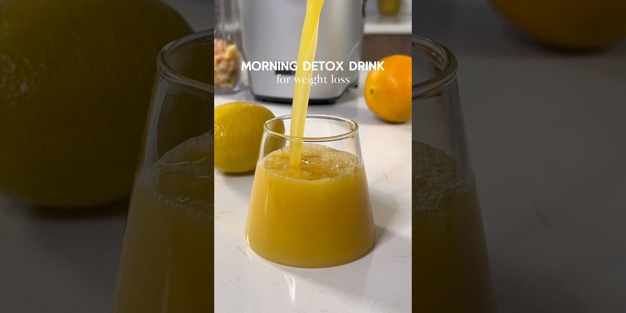 Kickstart your mornings with this Detox Drink for Weight Loss #weightloss #determination