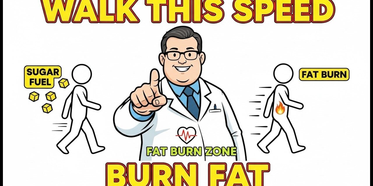 The Walking Speed That Activates Fat Burning Hormones (Metabolism Explained)