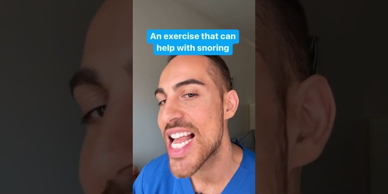 An Exercise That Can Help With Snoring! *Not Medical Advice! #snore #snoring #sleep