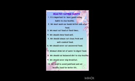Healthy Eating Habits/10 lines on Healthy eating habits