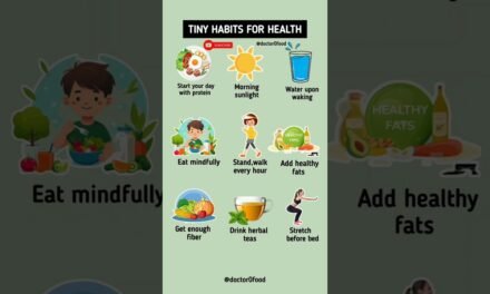 Tiny Habits for Better Health | Simple Daily Routine for a Healthy Life #healthylifestyle #healthtip