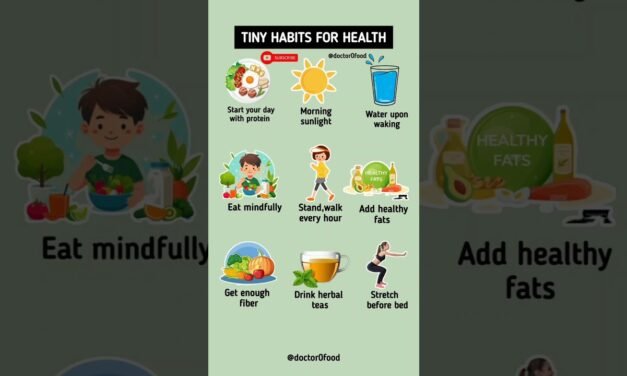 Tiny Habits for Better Health | Simple Daily Routine for a Healthy Life #healthylifestyle #healthtip