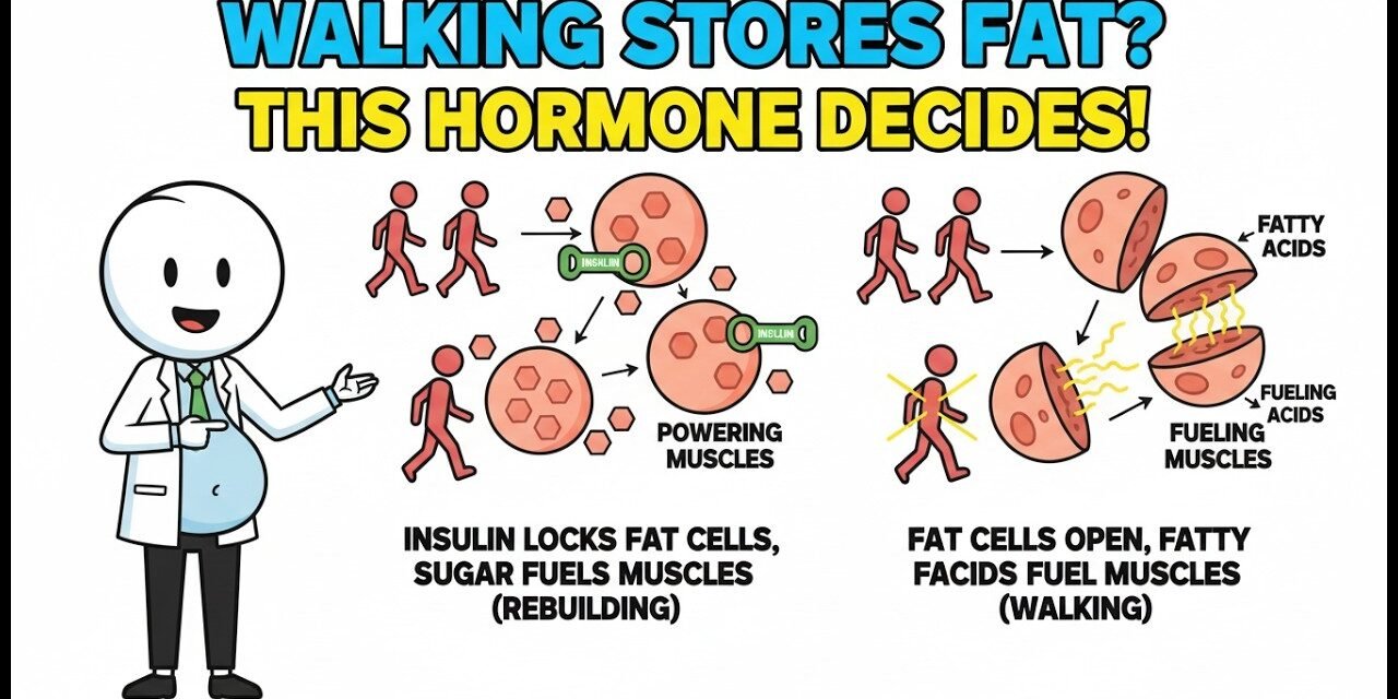 The Hormone That Decides Whether Walking Burns Fat or Stores It (Metabolism Explained)