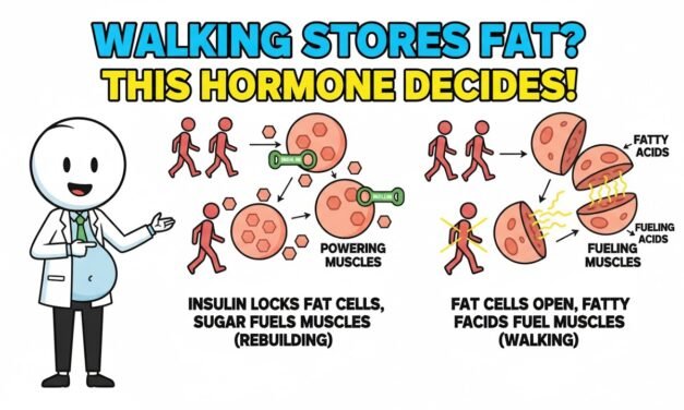 The Hormone That Decides Whether Walking Burns Fat or Stores It (Metabolism Explained)